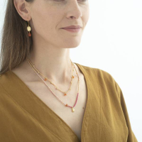 Feel Carneool goudkleurige ketting A Beautiful Story